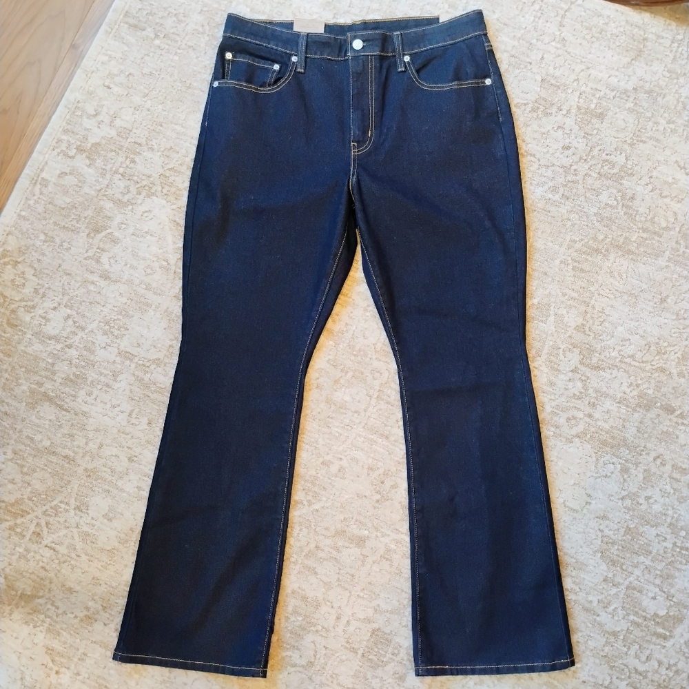 NWT 31 12 Levi's 725 High-Rise Bootcut Dark Wash Denim Blue Jeans NEW